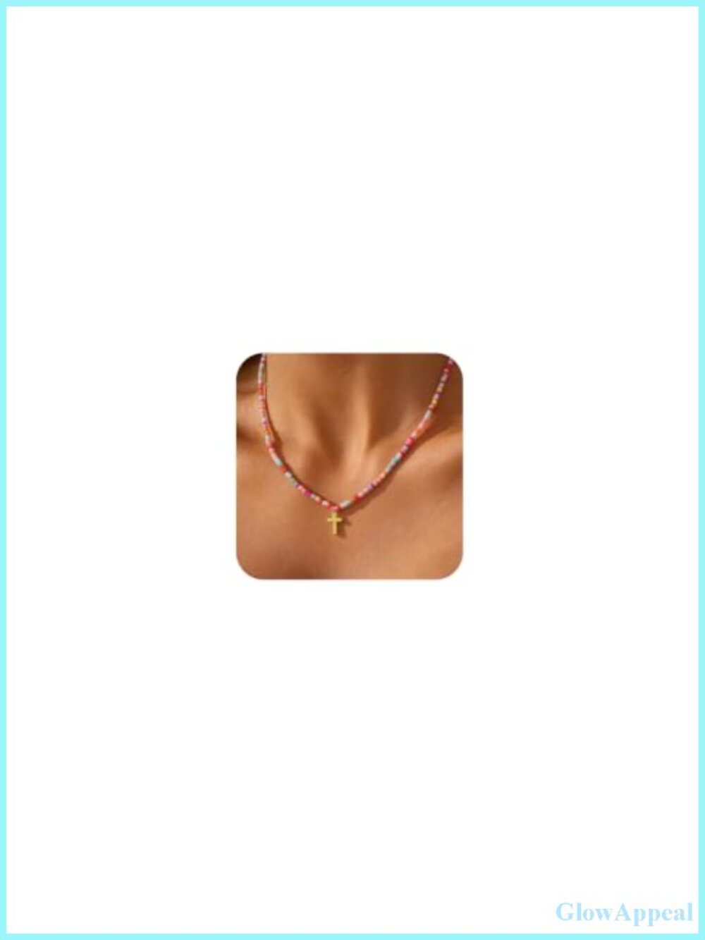 14K Gold Plated Cross Pendant Necklace for Women Cubic Zirconia